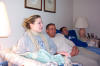 Brad with Jamie and her husband Chris, Christmas 2002 - click for larger view