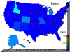 Dines families in the USA as of the 1990 Census - click for larger view