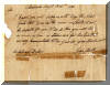 Letter requesting fire wood, written in 1792 - click for larger view