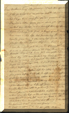 Page 1 of a letter written in 1791 - click for larger veiw