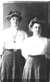 Elsie McKee (left) and teacher Nancy Elwell - click for larger view