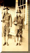 Lew McKee (right) in uniform - Click for larger view