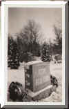 Headstone for Louis H. and Mary Jane Pine - Photo taken around 1943.