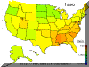 Robinson families in the USA as of the 1990 Census - click for larger view