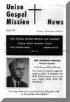 Union Gospel Mission News featuring Arthur Petznick, dated January 1970 - click for larger view